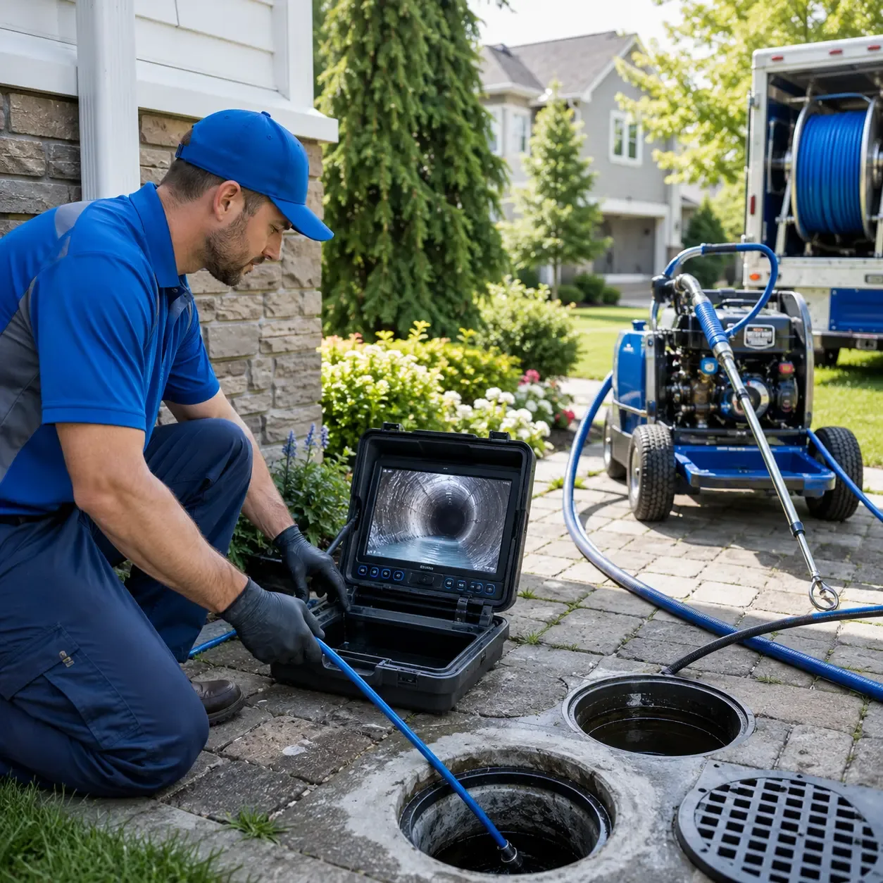 Outdoor drain cleaning professionals serving South Carrollton, KY